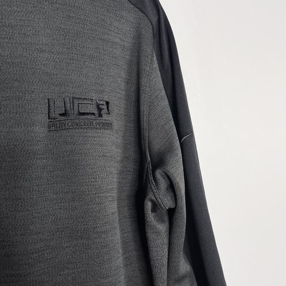 Nike Mens Large L Gray Black Golf 1/2 Zip Pullover Sweater Dri Fit Colorblock - Picture 4 of 9